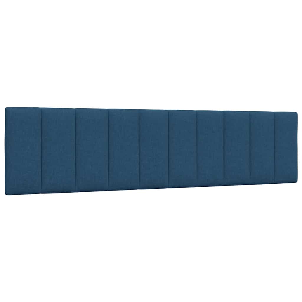 Cadre de lit sans matelas Hanko bleu 200x200 cm tissu - XIOS