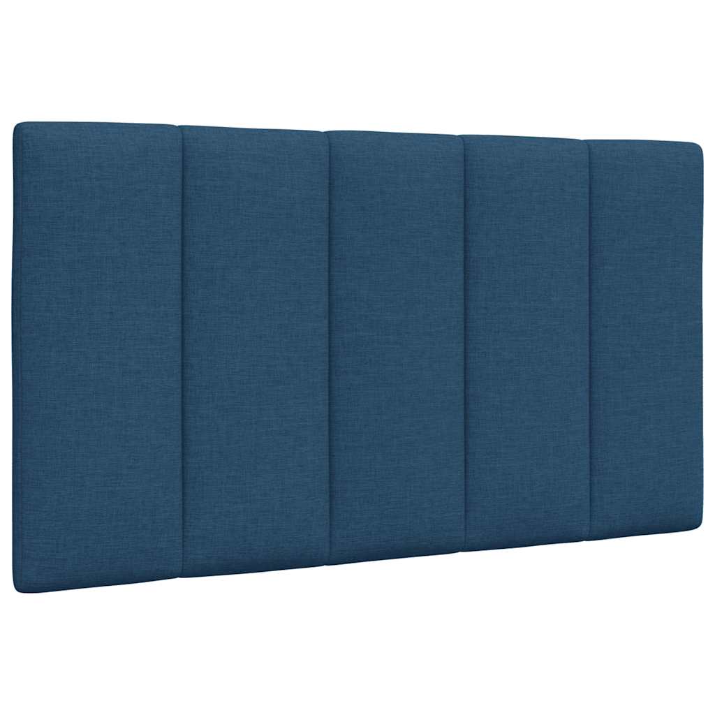 Cadre de lit sans matelas bleu 80x200 cm tissu - XIOS