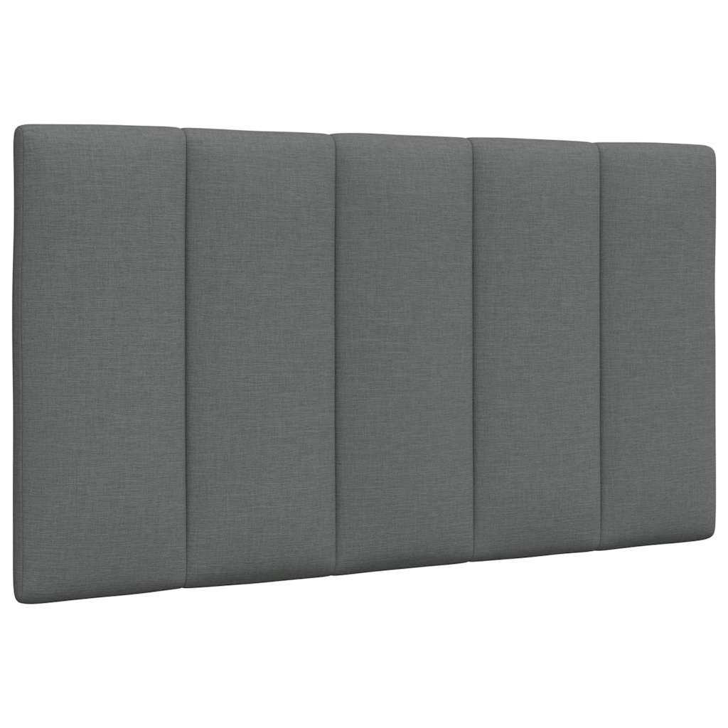 Cadre de lit sans matelas gris foncé 90x190 cm tissu - XIOS
