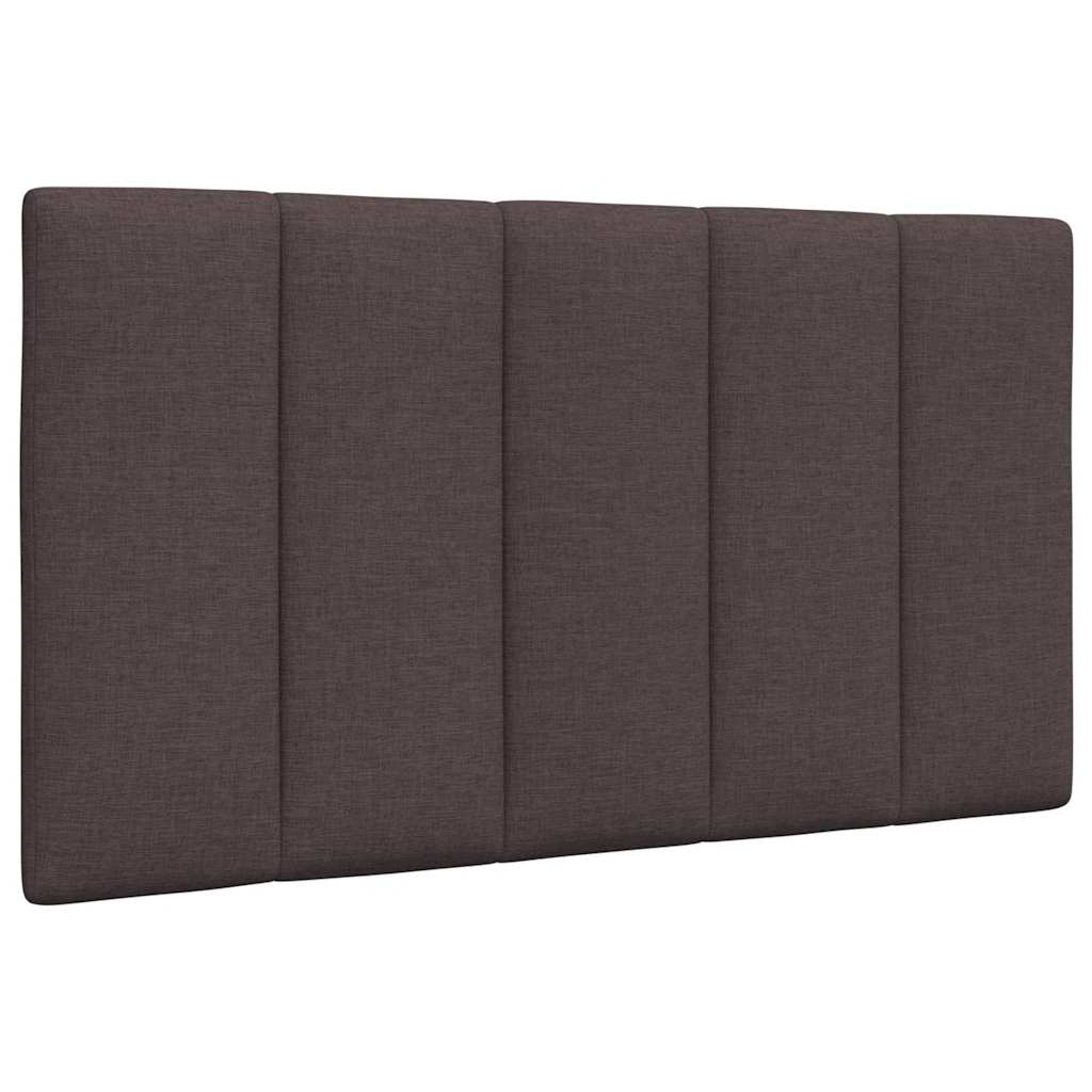 Cadre de lit sans matelas Hanko marron foncé 90x190 cm tissu - XIOS