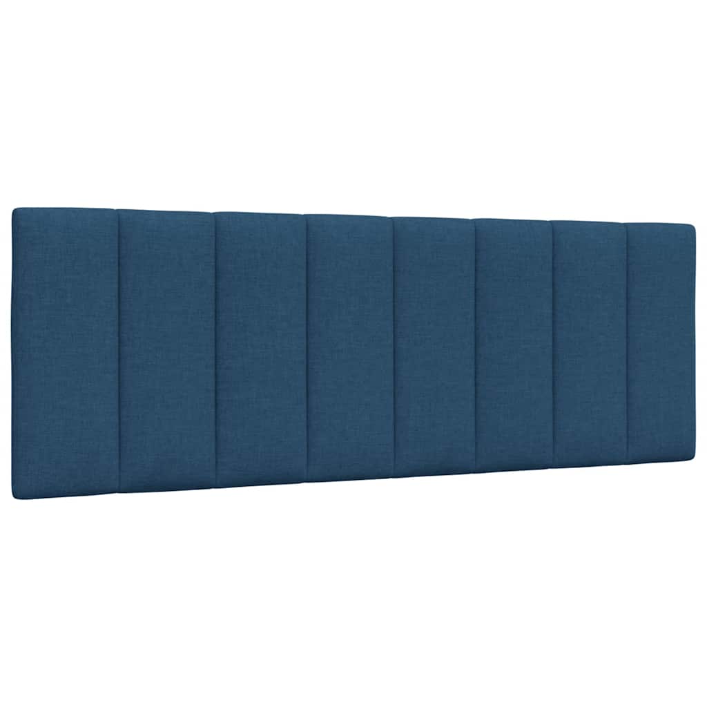 Cadre de lit sans matelas Hanko bleu 120x200 cm tissu