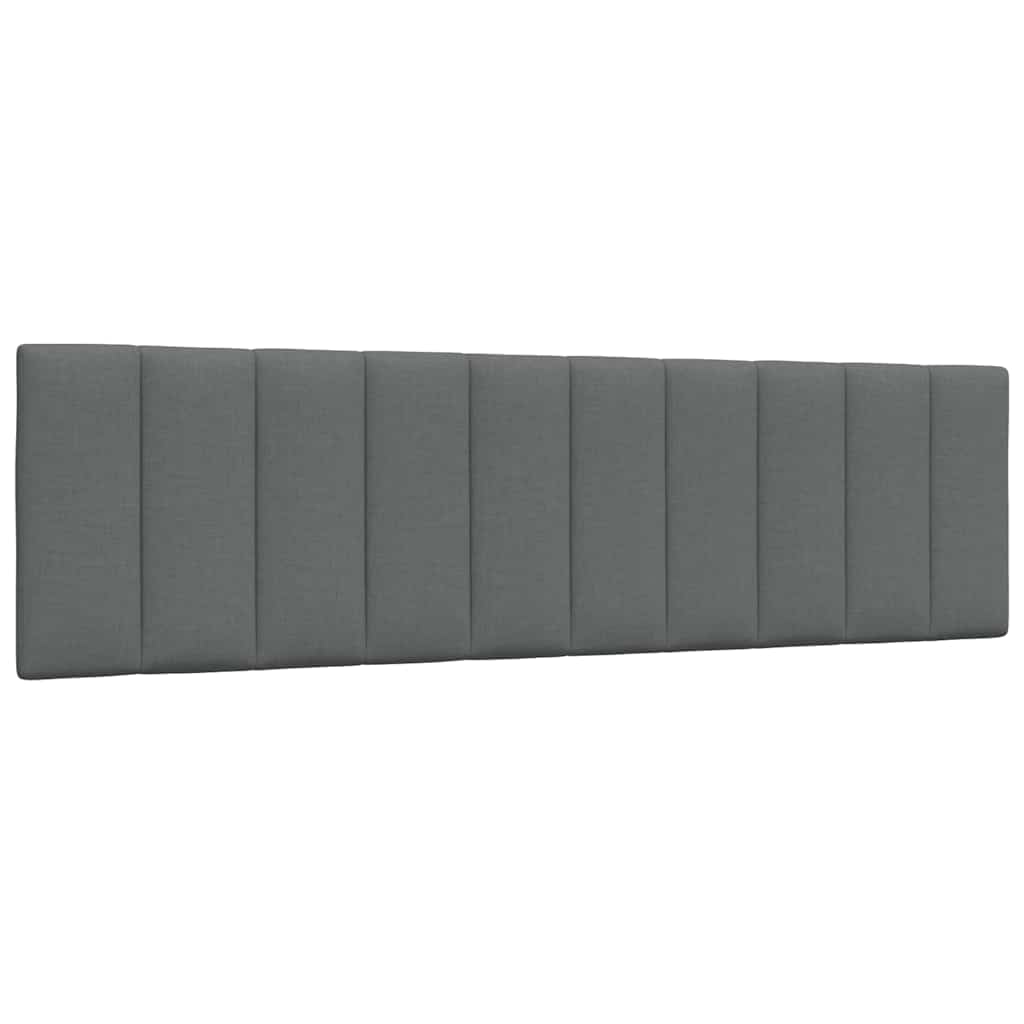 Cadre de lit sans matelas gris foncé 180x200 cm tissu - XIOS