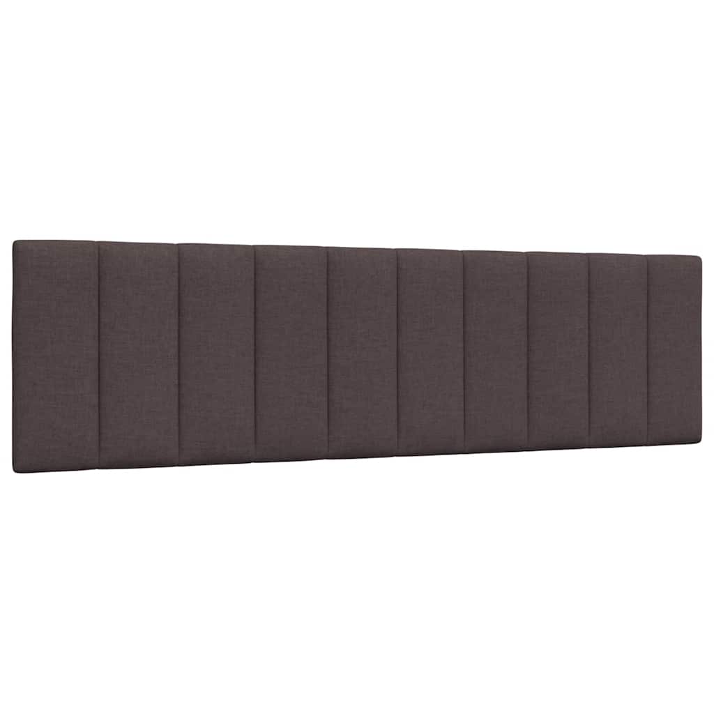 Cadre de lit sans matelas Hanko marron foncé 180x200 cm tissu - XIOS