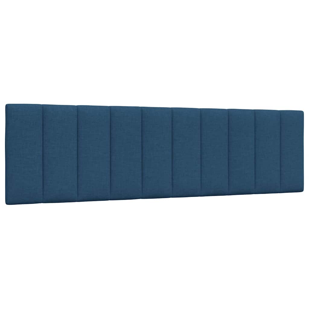 Cadre de lit sans matelas bleu 180x200 cm tissu - XIOS