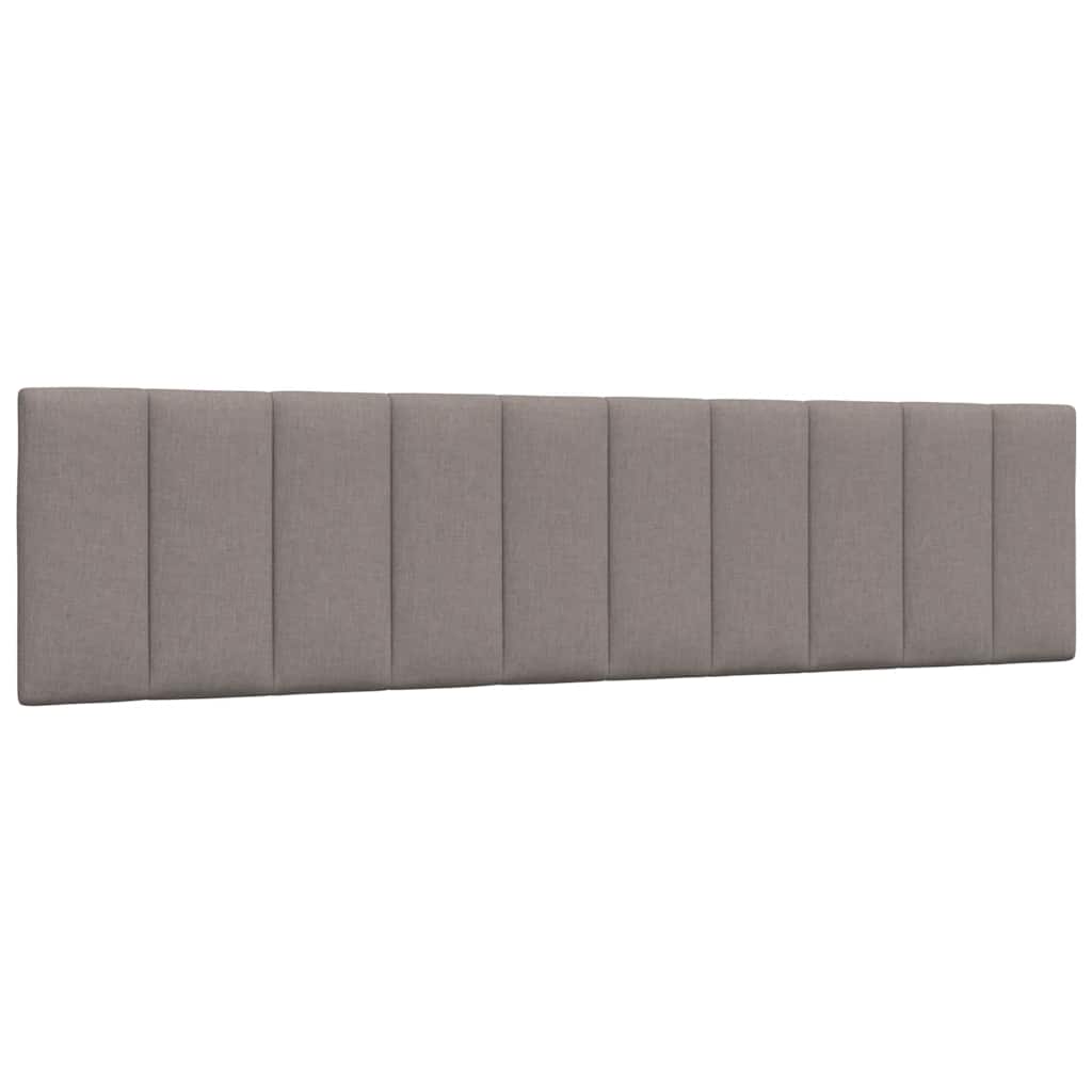 Cadre de lit sans matelas Hanko taupe 200x200 cm tissu