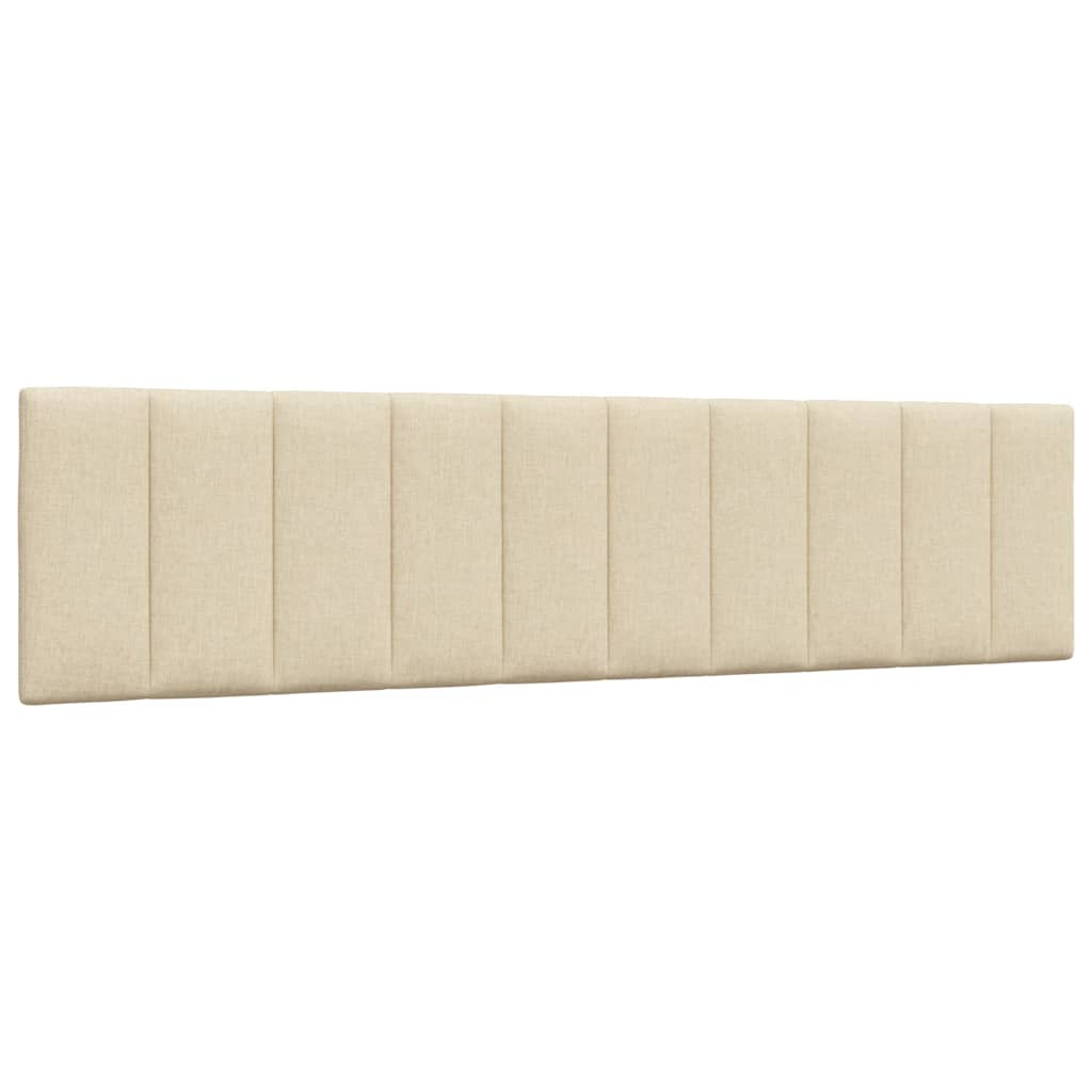 Cadre de lit sans matelas Hanko crème 200x200 cm tissu - XIOS