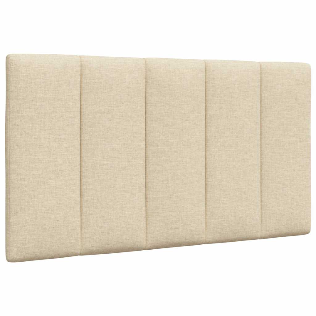 Lit avec matelas Hanko crème 90x200 cm tissu