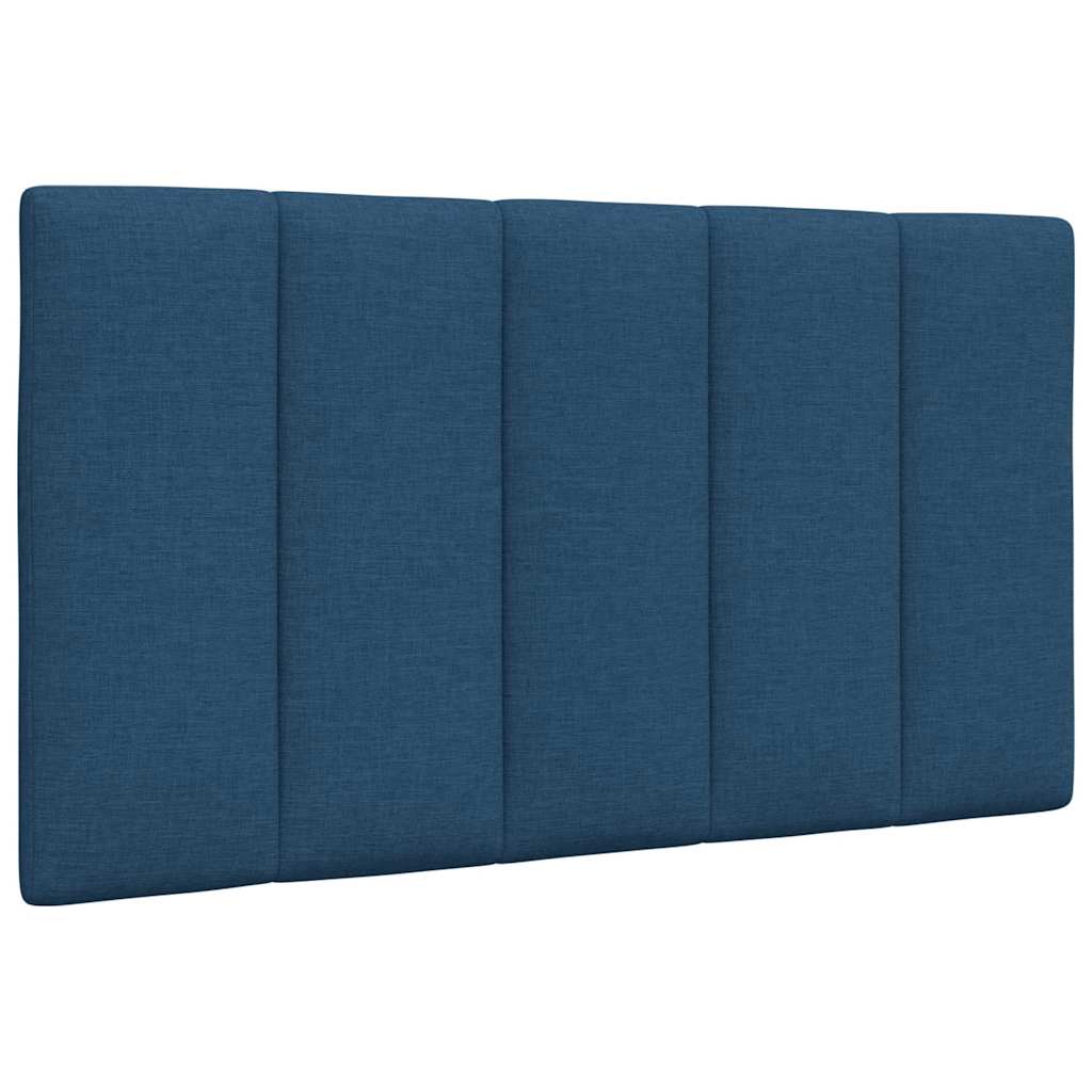 Lit avec matelas Hanko bleu 90x200 cm tissu