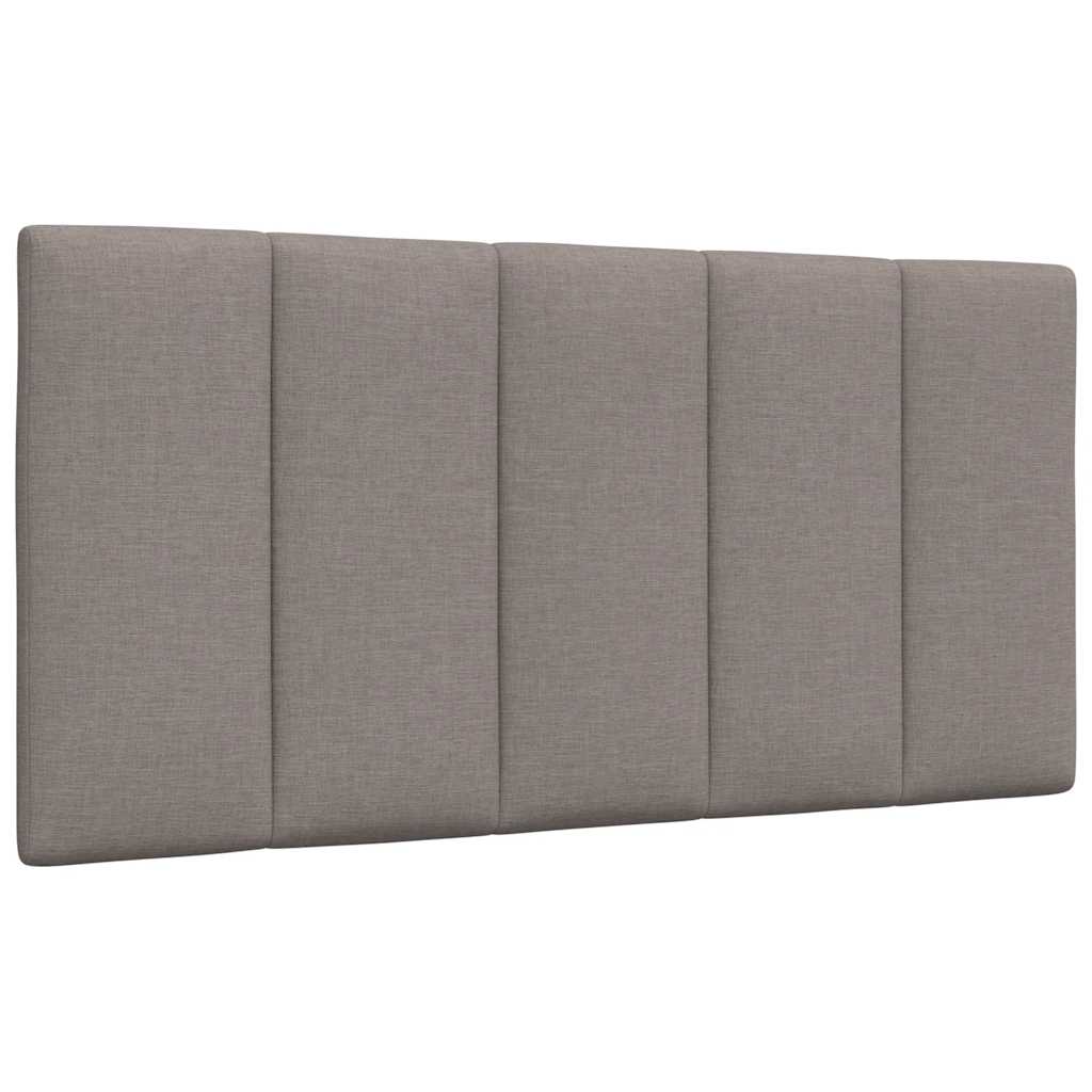Lit avec matelas Hanko taupe 100x200 cm tissu