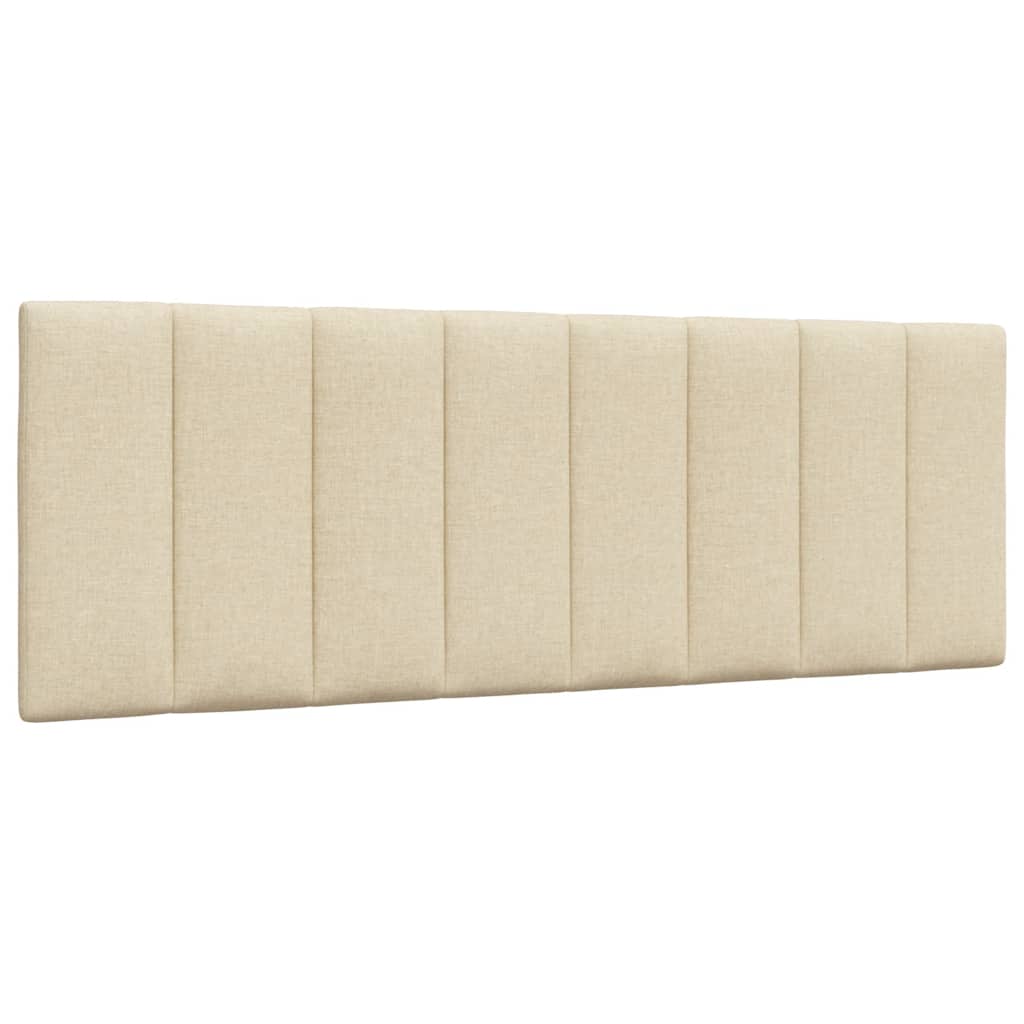 Lit avec matelas crème 140x190 cm tissu - XIOS