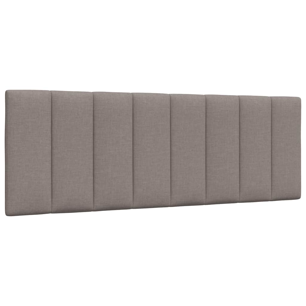 Lit avec matelas Hanko taupe 140x200 cm tissu - XIOS