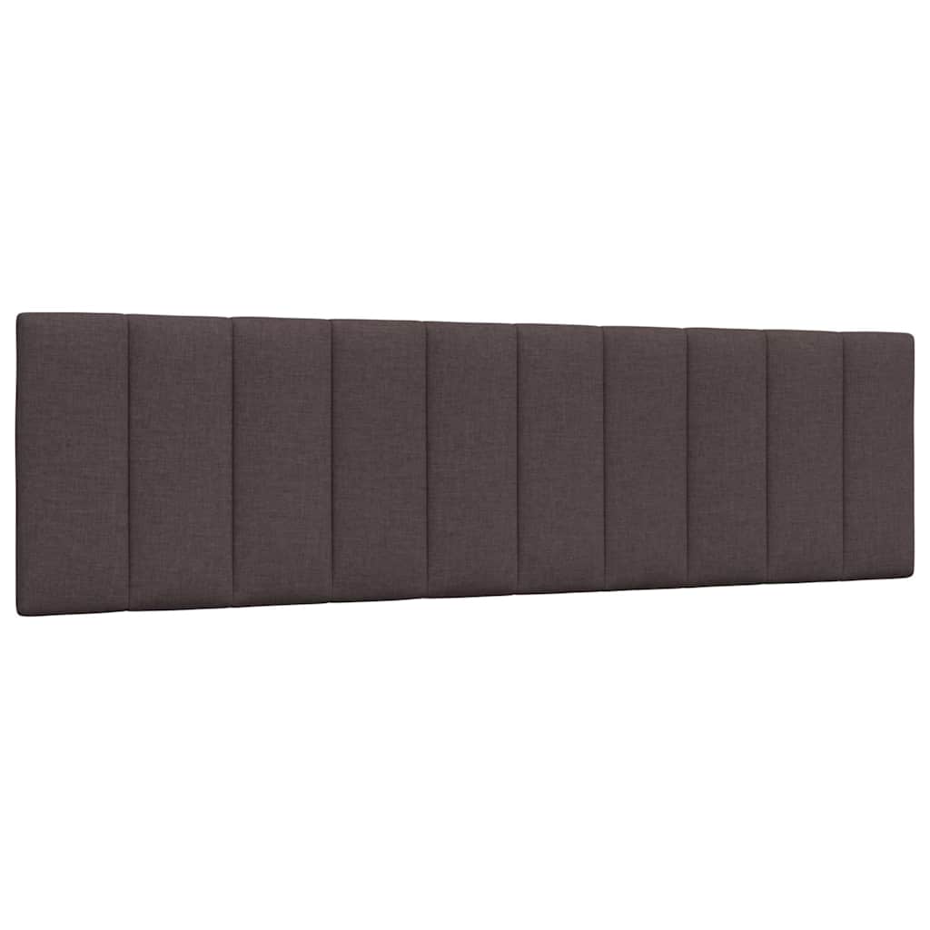 Lit avec matelas Hanko marron foncé 180x200 cm tissu - XIOS
