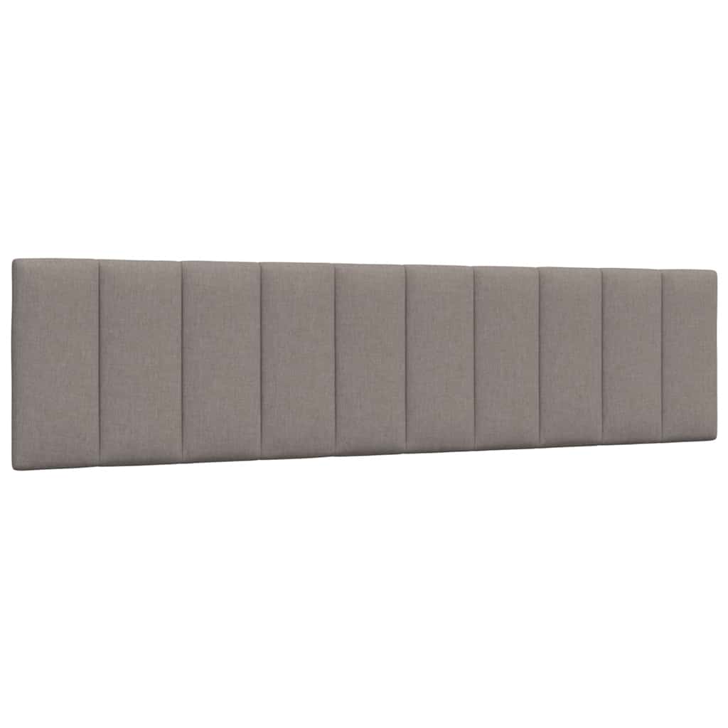 Lit avec matelas Hanko taupe 200x200 cm tissu - XIOS