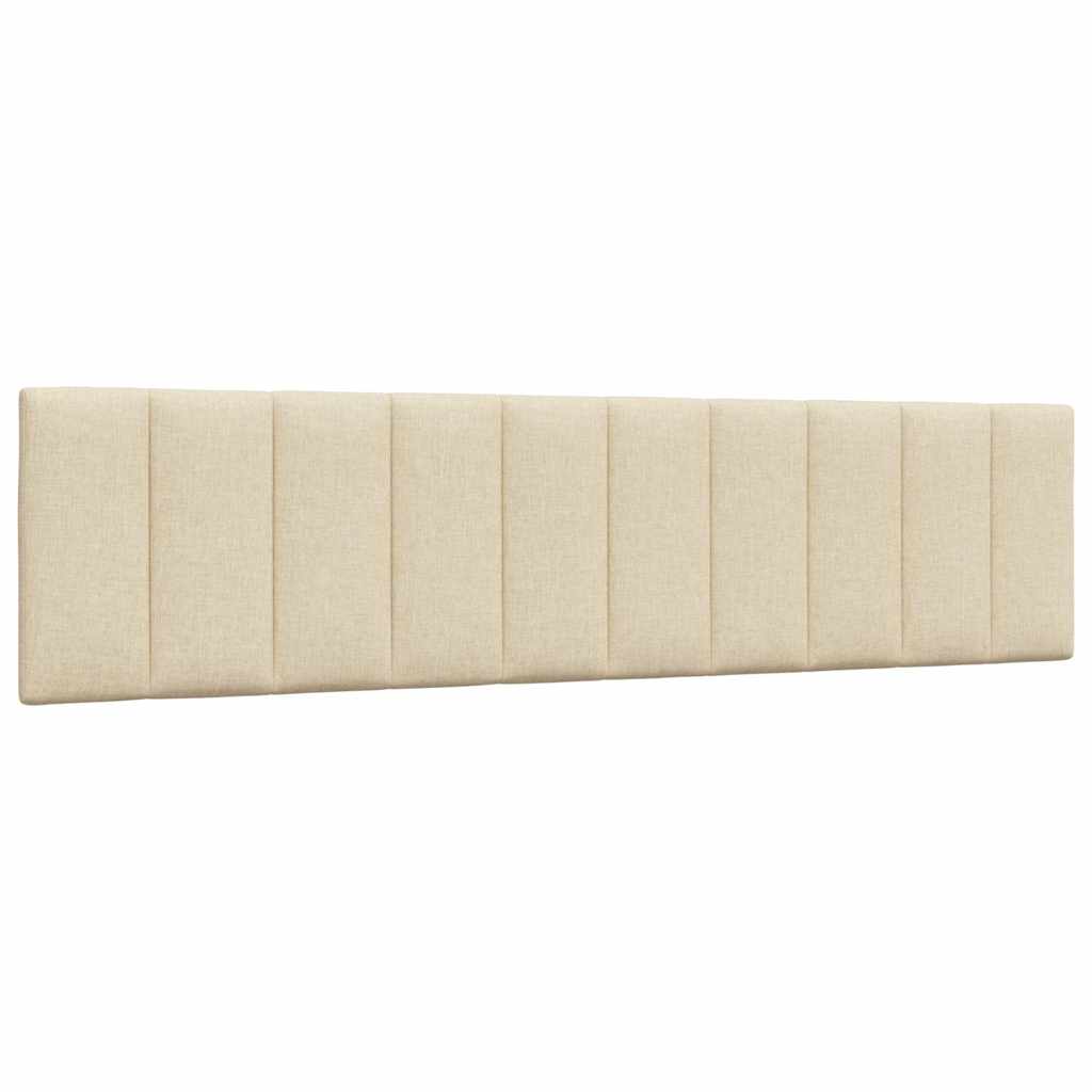 Lit avec matelas Hanko crème 200x200 cm tissu - XIOS