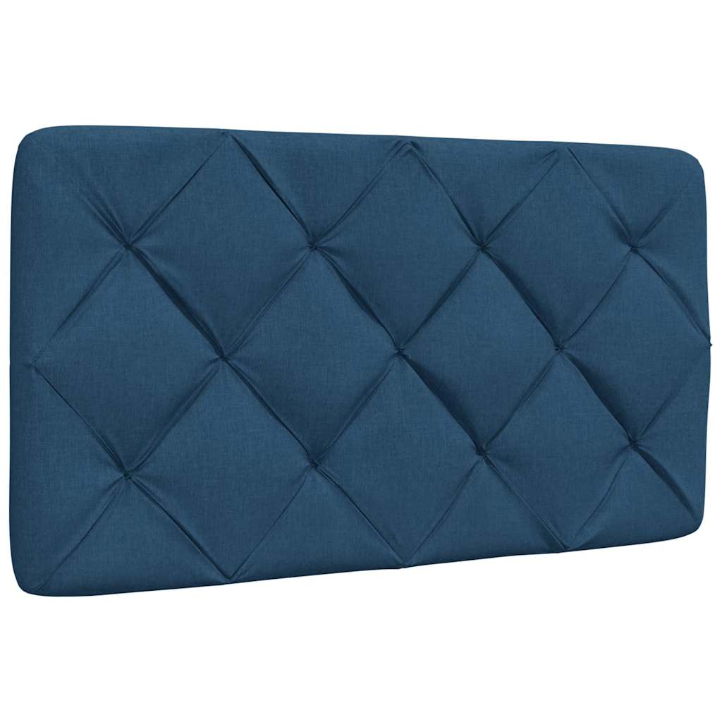Cadre de lit sans matelas bleu 80x200 cm tissu - XIOS
