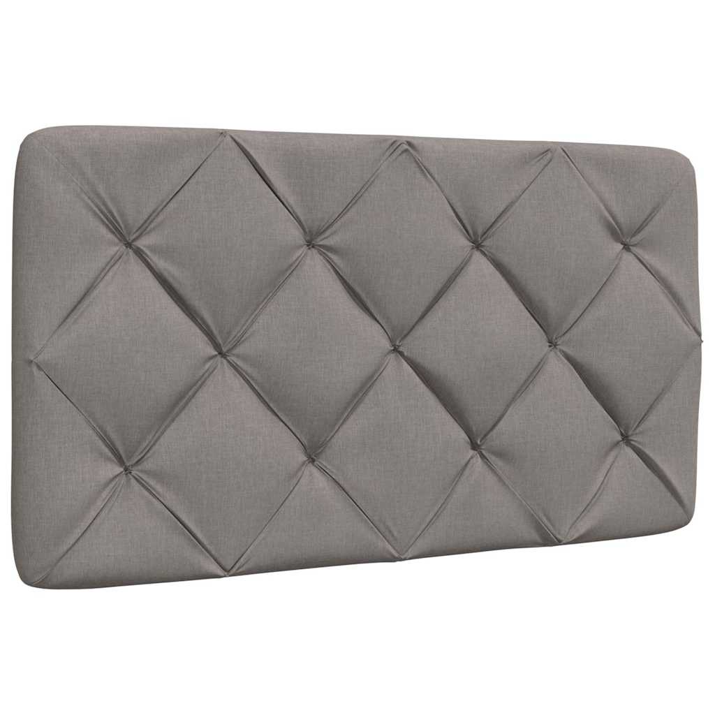 Cadre de lit sans matelas taupe 90x200 cm tissu - XIOS