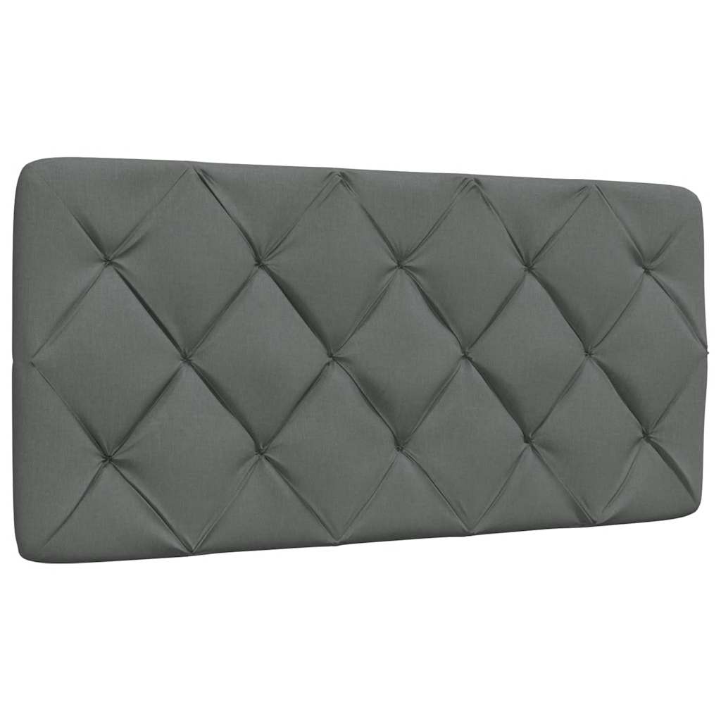 Cadre de lit sans matelas gris foncé 100x200 cm tissu - XIOS