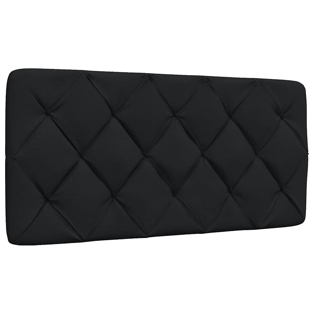 Cadre de lit sans matelas noir 100x200 cm tissu - XIOS