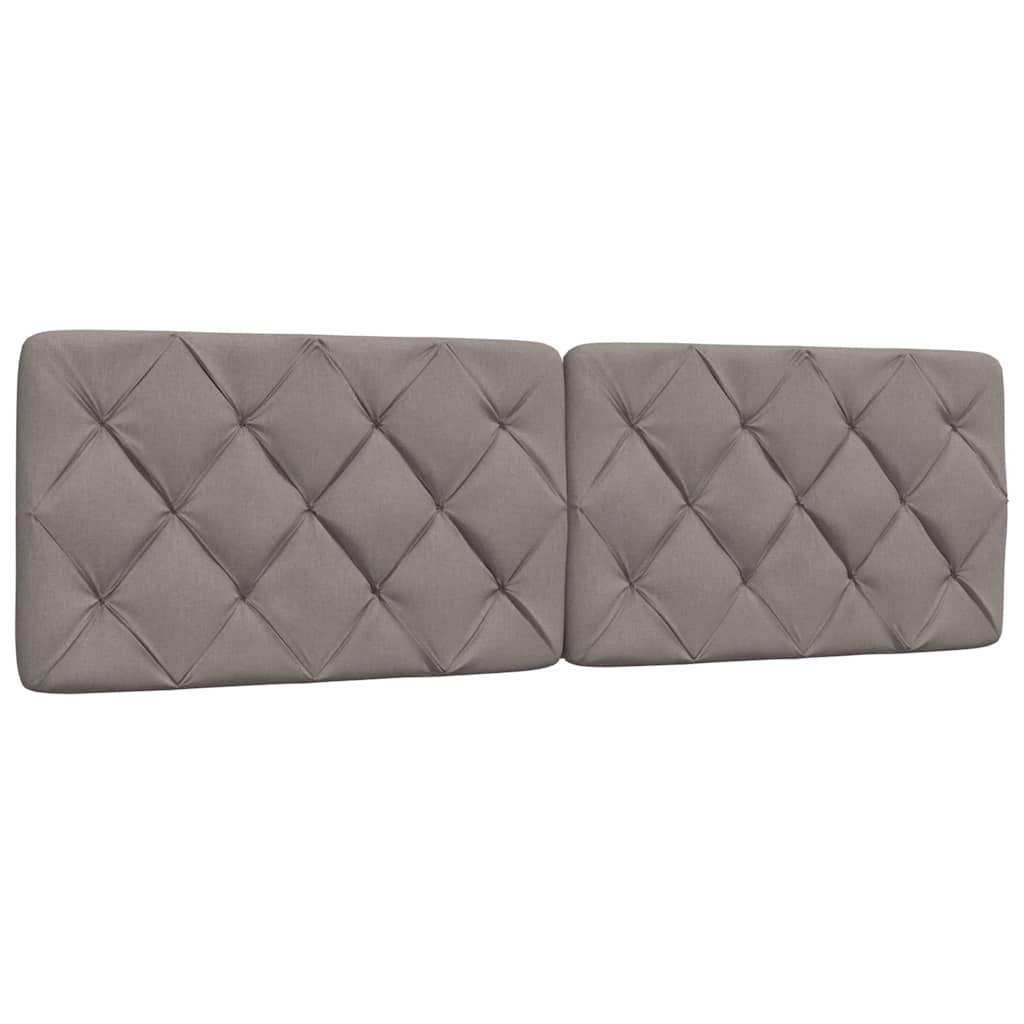 Cadre de lit sans matelas taupe 160x200 cm tissu