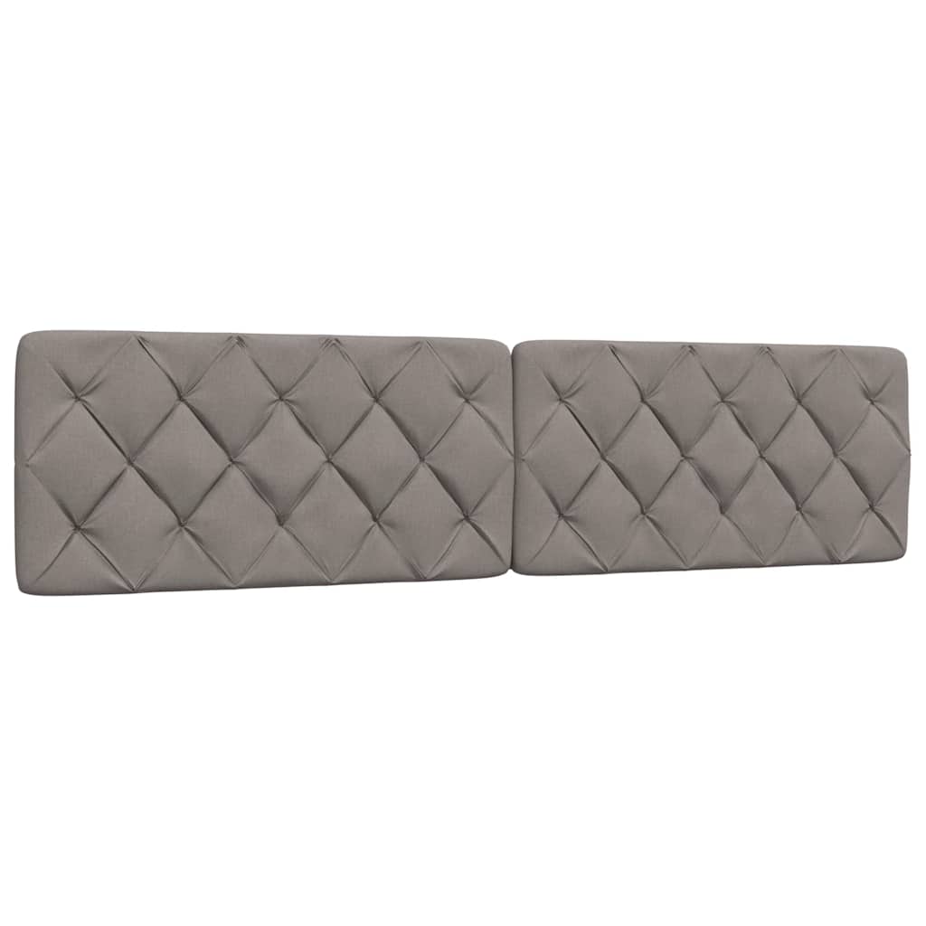 Cadre de lit sans matelas taupe 200x200 cm tissu