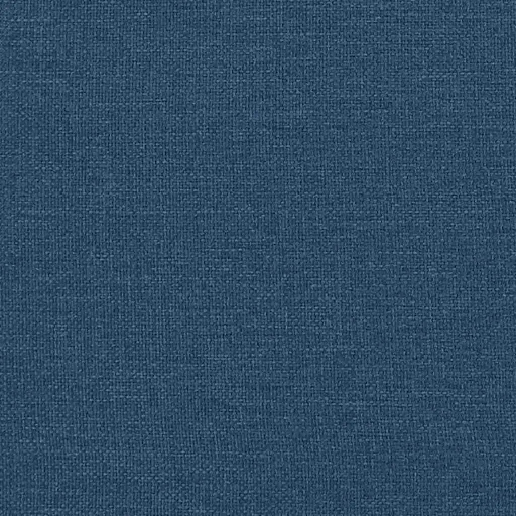 Cadre de lit sans matelas bleu 200x200 cm tissu - XIOS