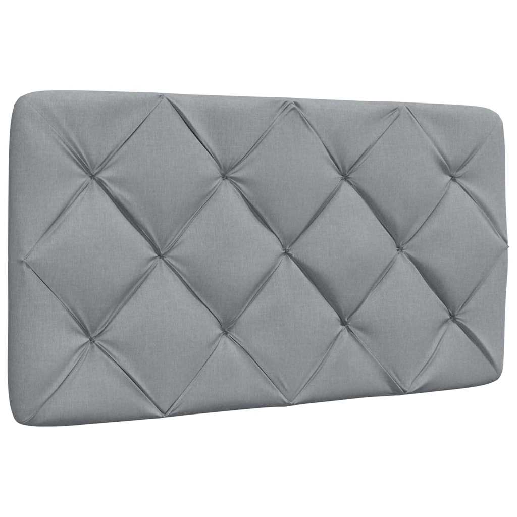 Cadre de lit avec LED sans matelas gris clair 100x200 cm tissu - XIOS