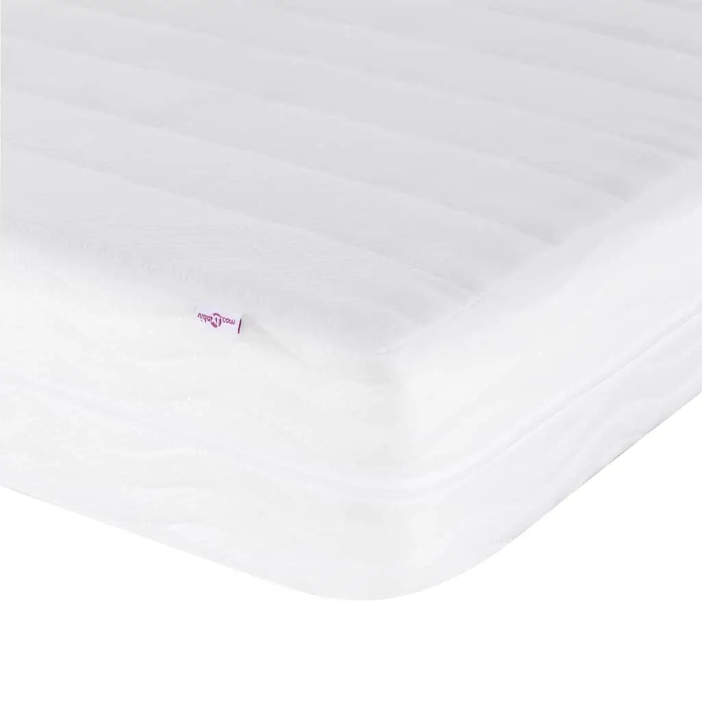 Lit avec matelas crème 100x200 cm tissu - XIOS
