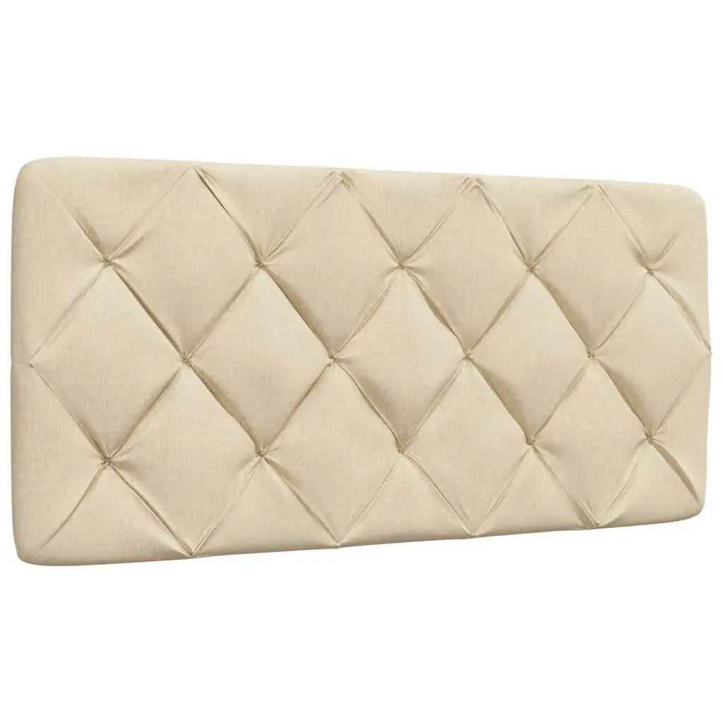 Lit avec matelas crème 100x200 cm tissu - XIOS