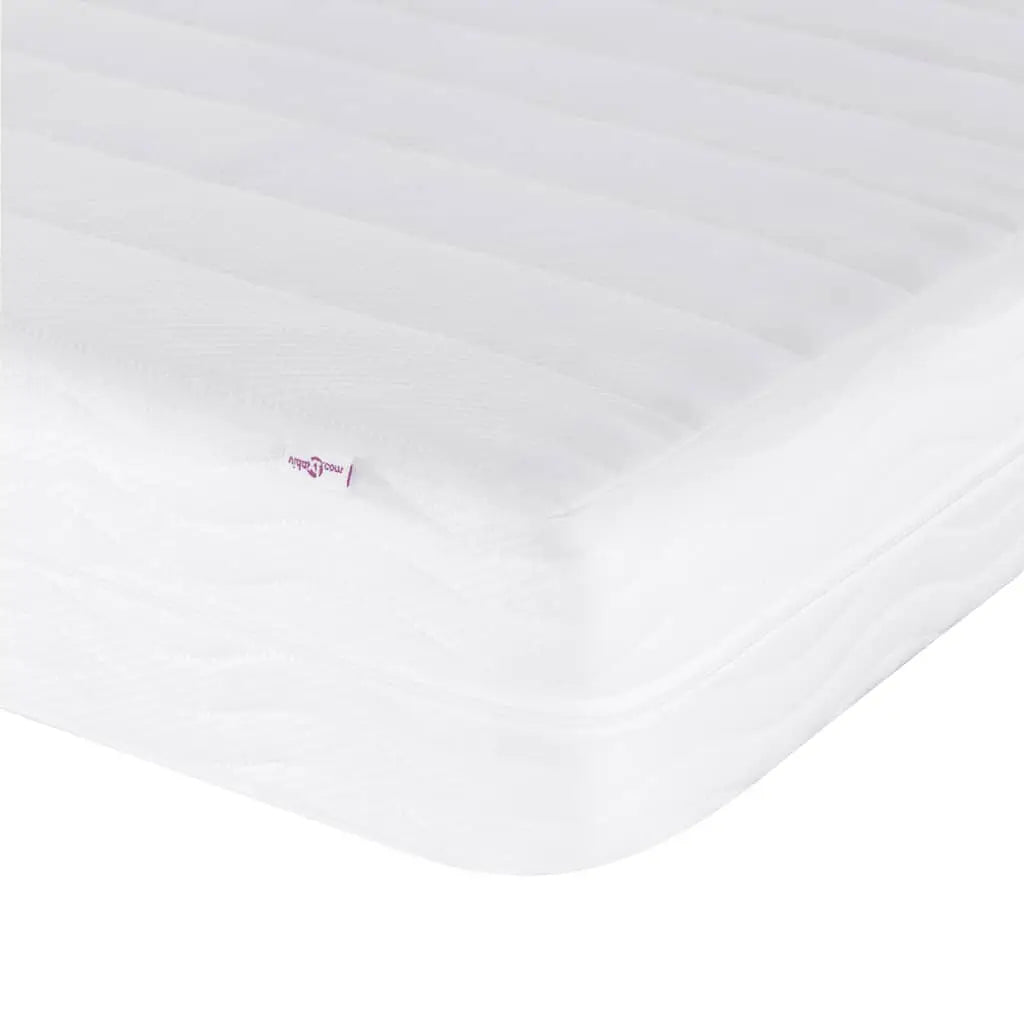 Lit avec matelas noir 140x190 cm tissu - XIOS
