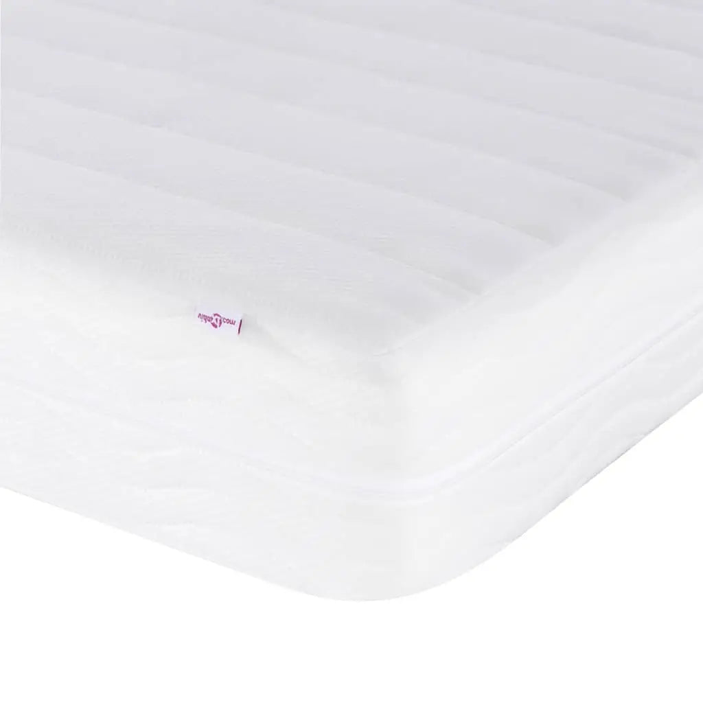 Lit avec matelas taupe 180x200 cm tissu - XIOS