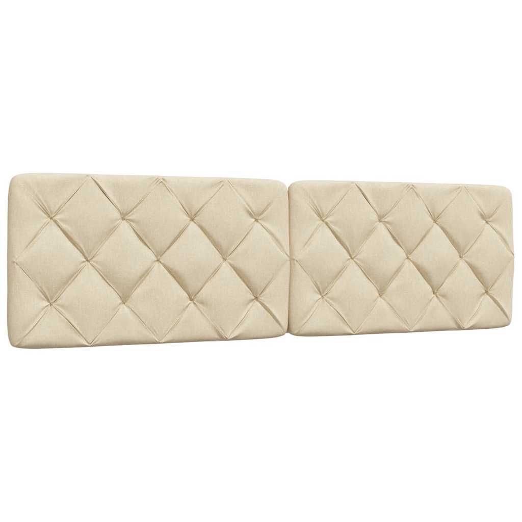 Lit avec matelas crème 180x200 cm tissu - XIOS