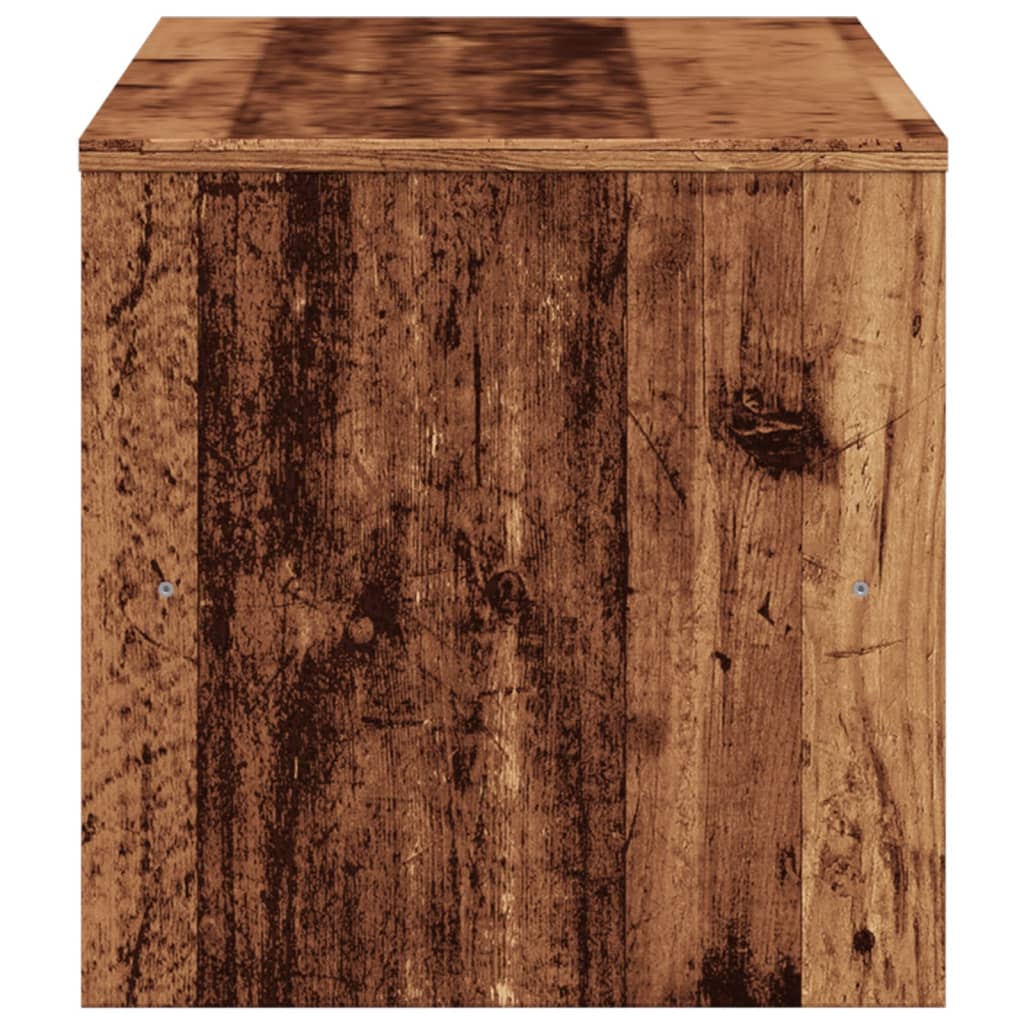 Meuble TV vieux bois 120x40x40 cm bois d'ingénierie - XIOS