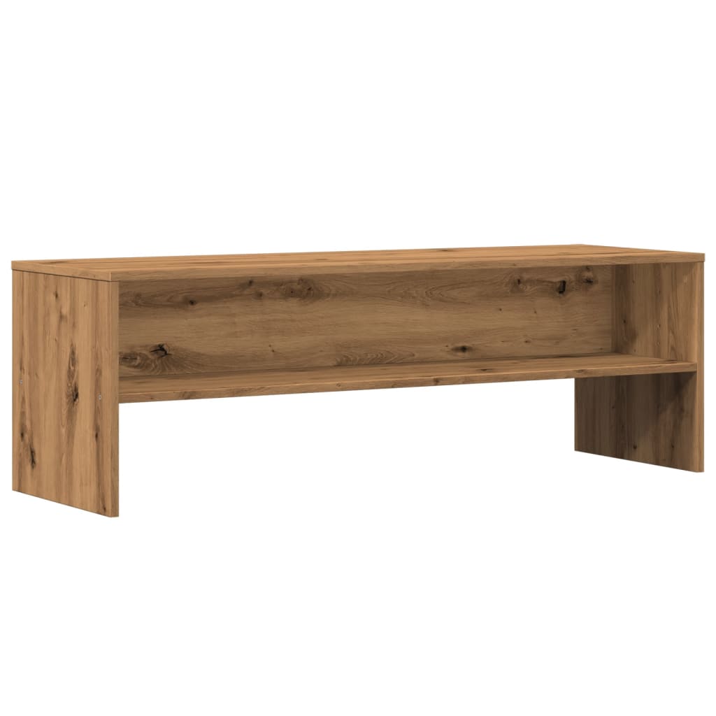Meuble TV chêne artisanal 120x40x40 cm bois d'ingénierie - XIOS