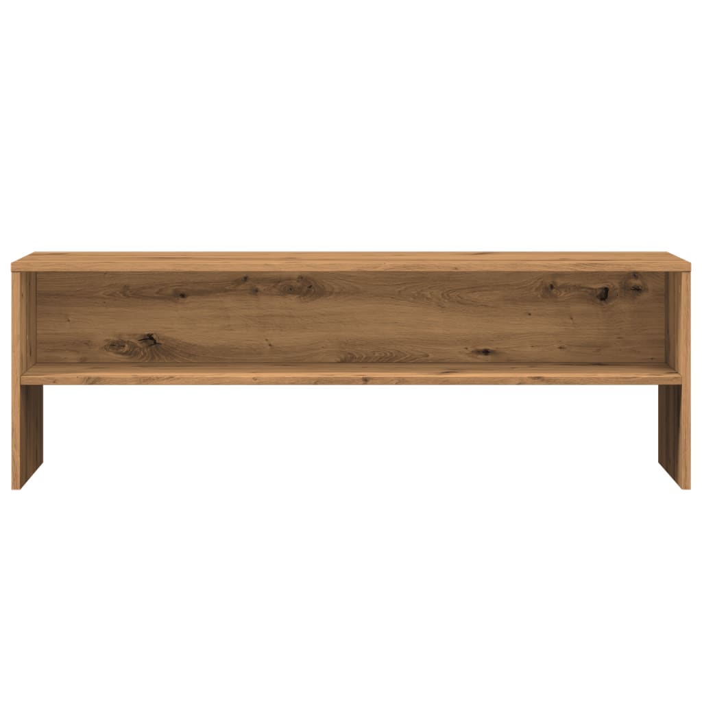 Meuble TV chêne artisanal 120x40x40 cm bois d'ingénierie - XIOS