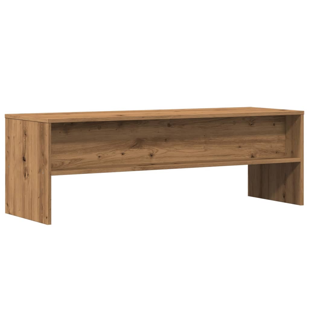 Meuble TV chêne artisanal 120x40x40 cm bois d'ingénierie - XIOS