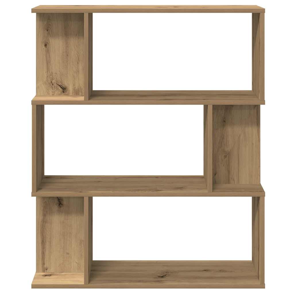 Bibliothèque chêne artisanal 80x24x96 cm bois d'ingénierie - XIOS