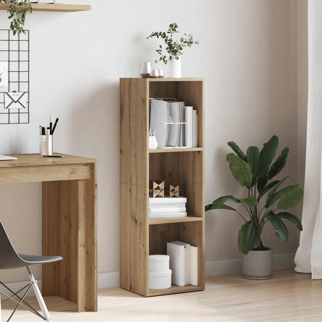 Bibliothèque chêne artisanal 36x30x114 cm bois d'ingénierie - XIOS