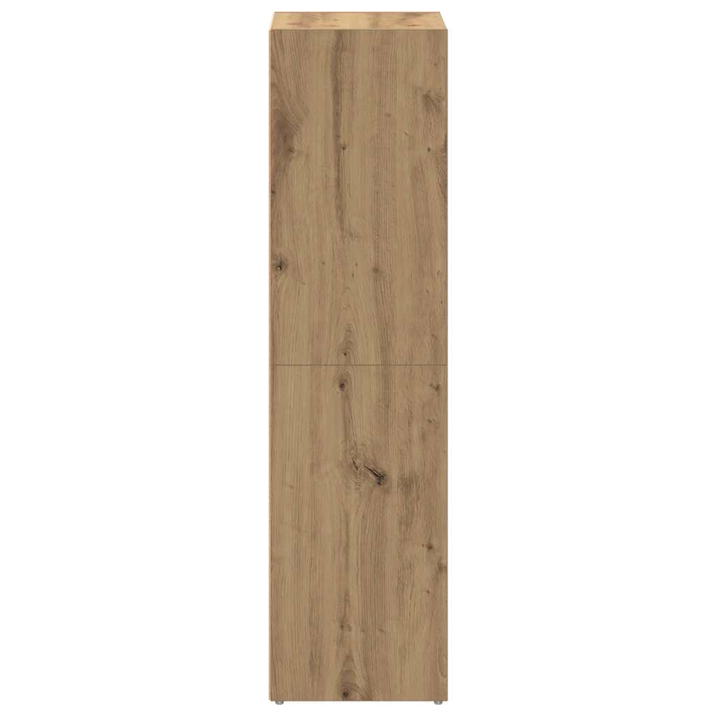 Bibliothèque chêne artisanal 36x30x114 cm bois d'ingénierie - XIOS