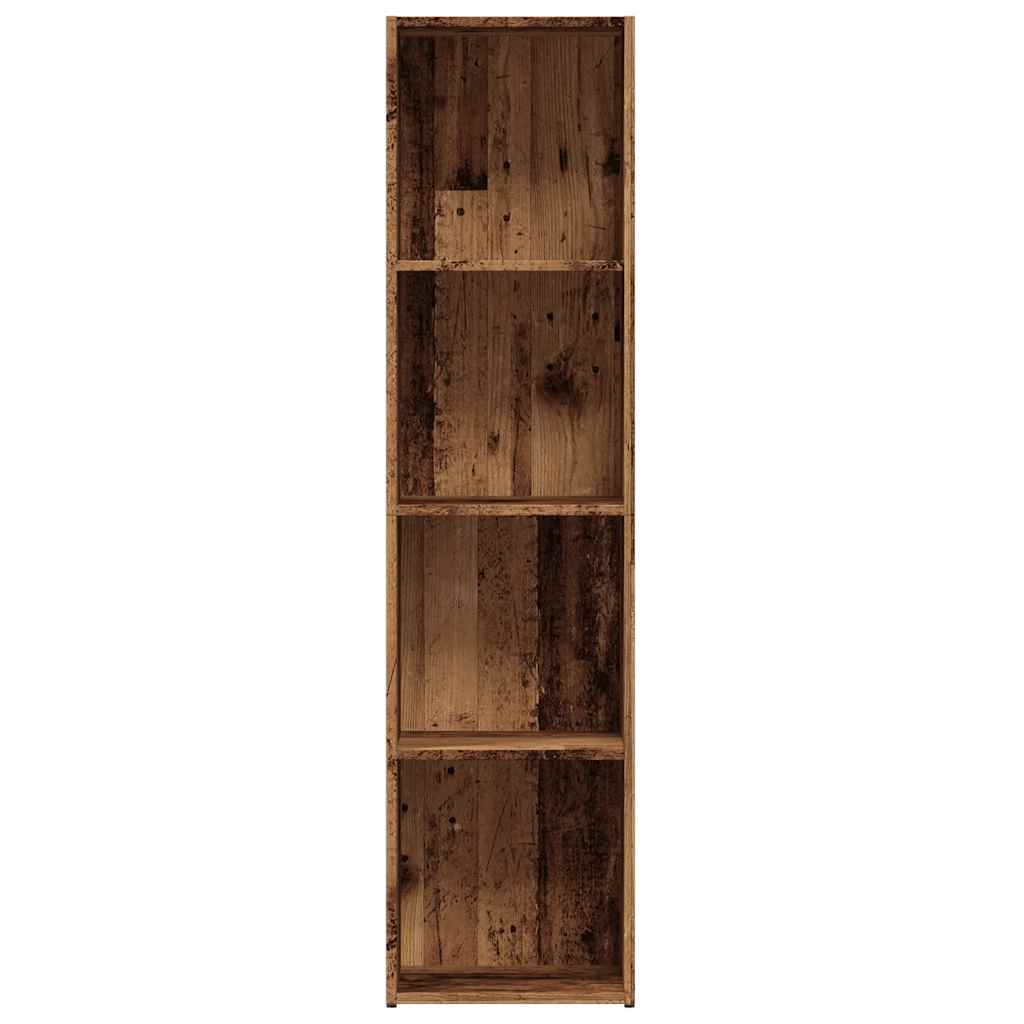 Bibliothèque vieux bois 36x30x143 cm Bois d'ingénierie - XIOS