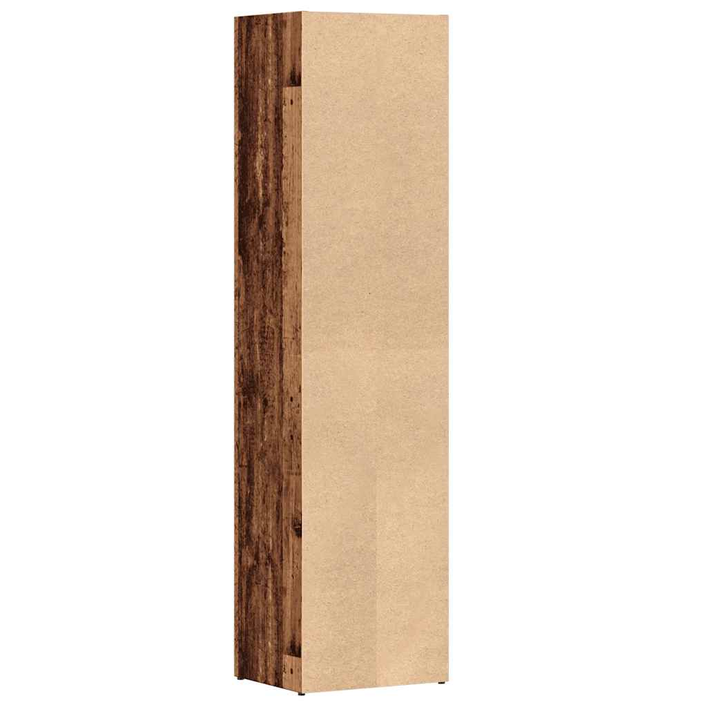 Bibliothèque vieux bois 36x30x143 cm Bois d'ingénierie - XIOS