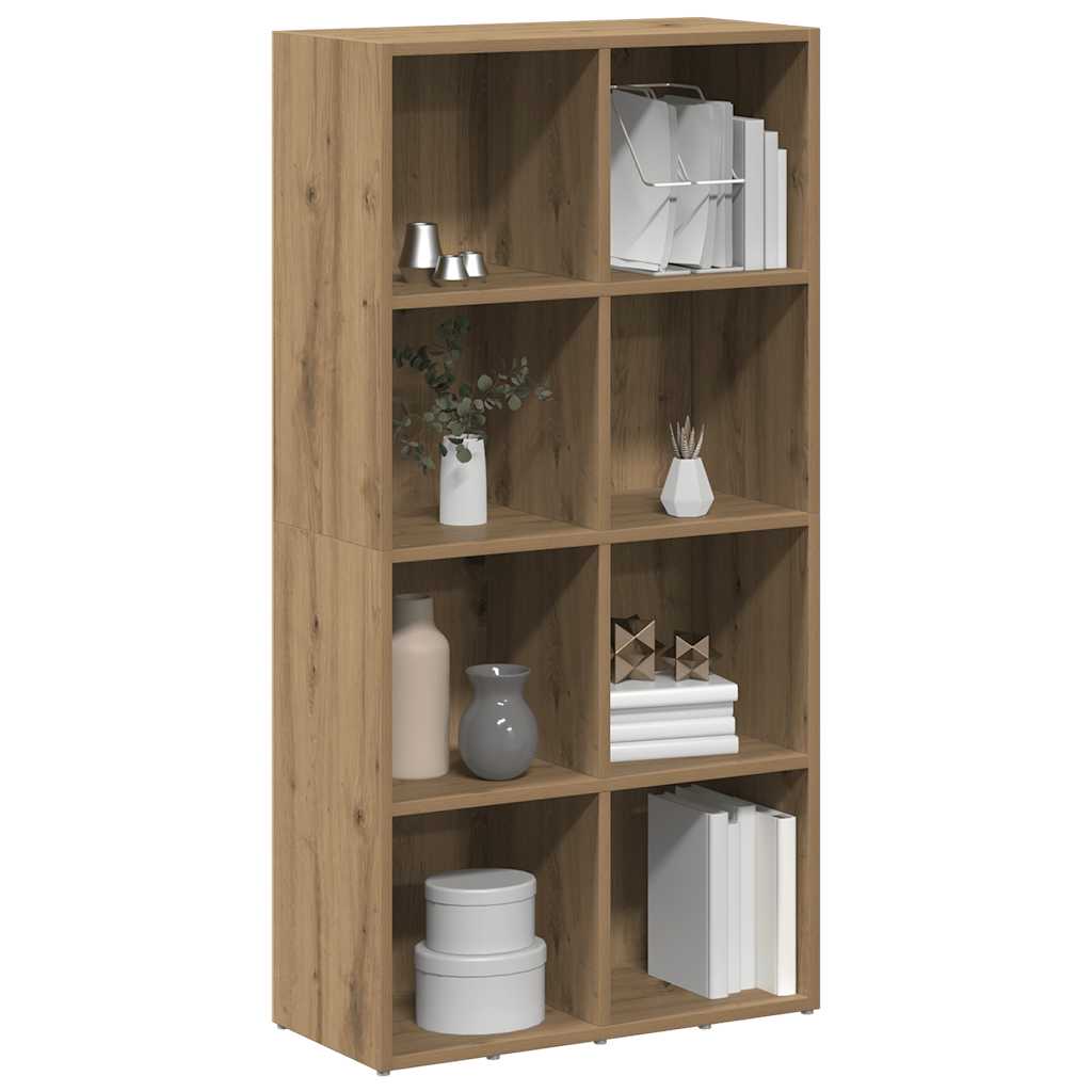 Bibliothèque chêne artisanal 66x30x130 cm bois d'ingénierie - XIOS