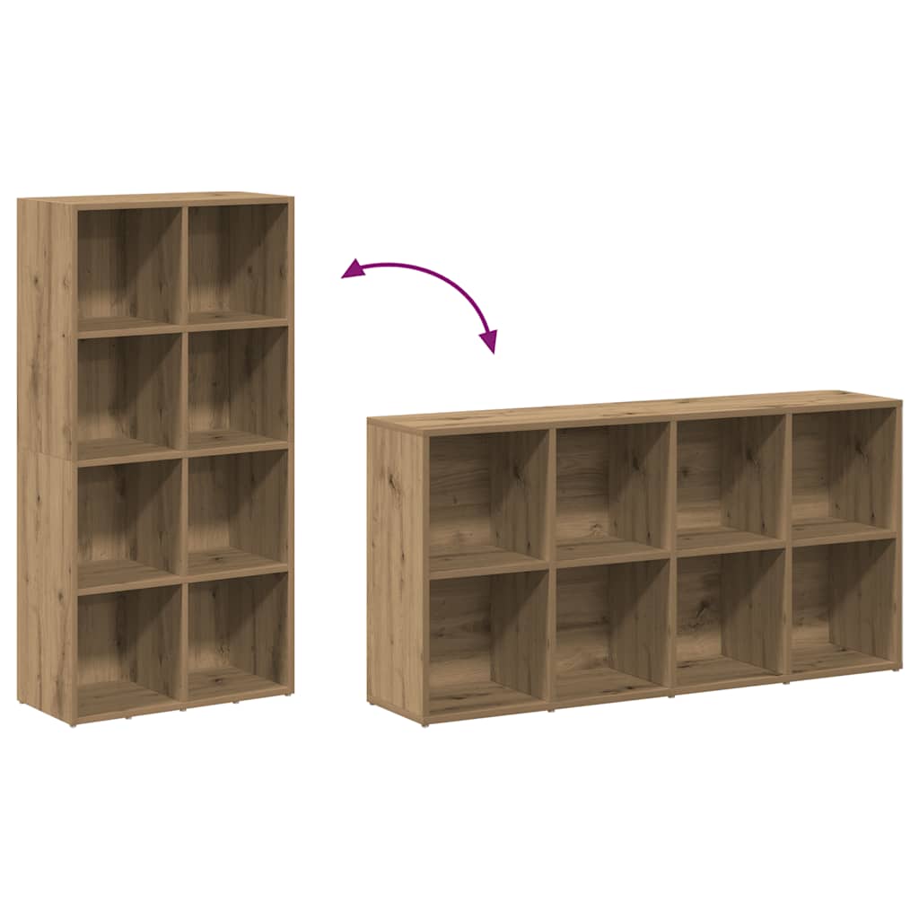 Bibliothèque chêne artisanal 66x30x130 cm bois d'ingénierie - XIOS