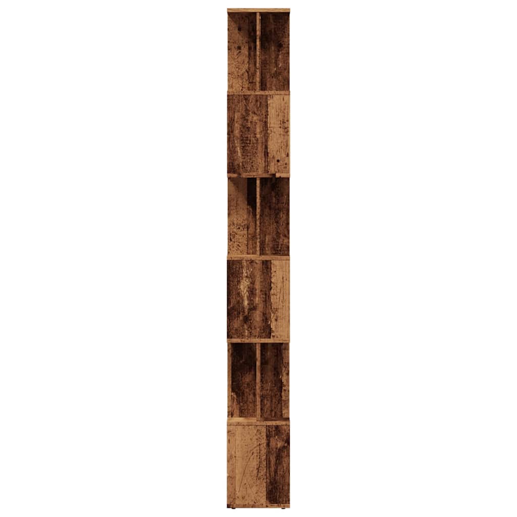 Bibliothèque vieux bois 80x24x192 cm bois d'ingénierie - XIOS