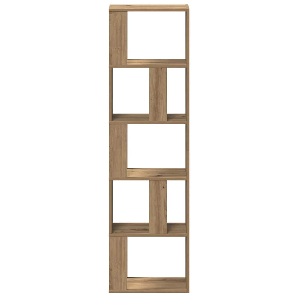 Bibliothèque chêne artisanal 45x24x159 cm bois d'ingénierie - XIOS