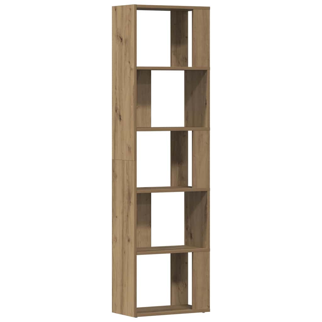Bibliothèque chêne artisanal 45x24x159 cm bois d'ingénierie - XIOS