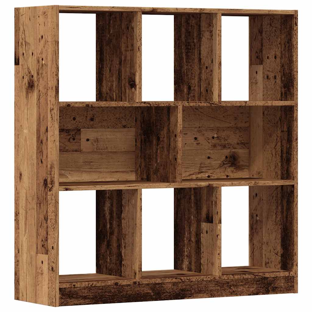 Bibliothèque vieux bois 97,5x29,5x100 cm bois d'ingénierie - XIOS