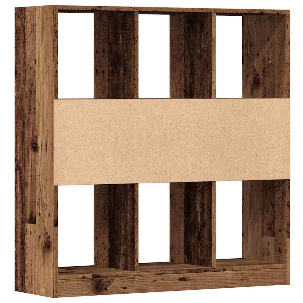 Bibliothèque vieux bois 97,5x29,5x100 cm bois d'ingénierie - XIOS