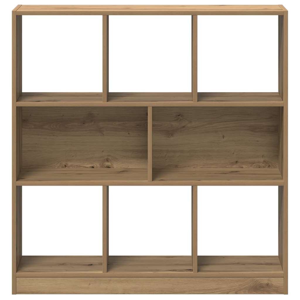Bibliothèque chêne artisanal 97,5x29,5x100 cm bois d'ingénierie - XIOS