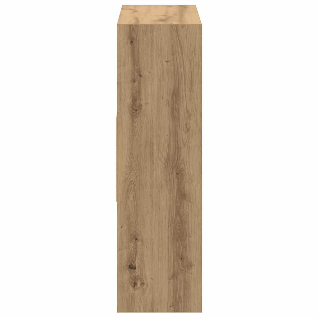 Bibliothèque chêne artisanal 97,5x29,5x100 cm bois d'ingénierie - XIOS