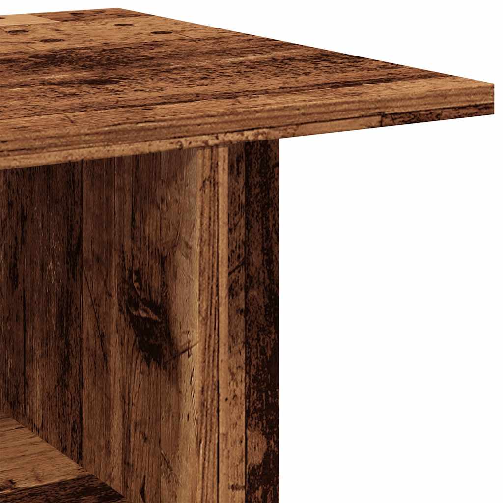 Meuble TV avec roulettes vieux bois 80x40x45 cm bois ingénierie - XIOS